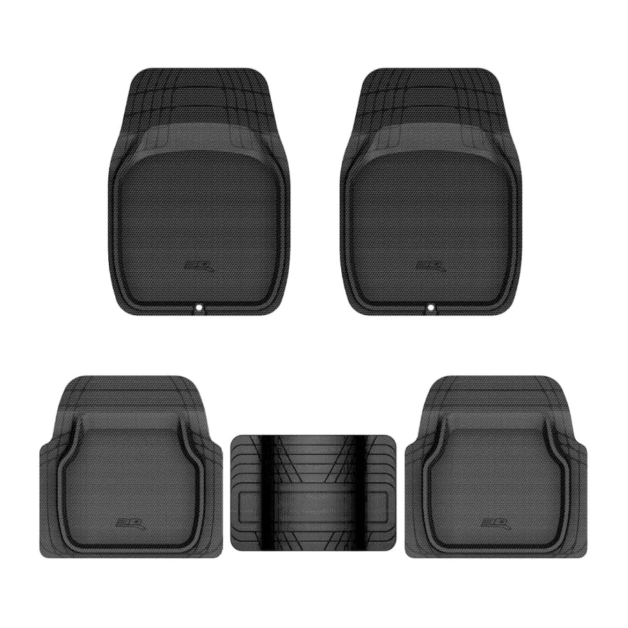 Universal 3D MAXpider All-Weather Kagu Floor Mats for Cars, Trucks, & SUV (Large)