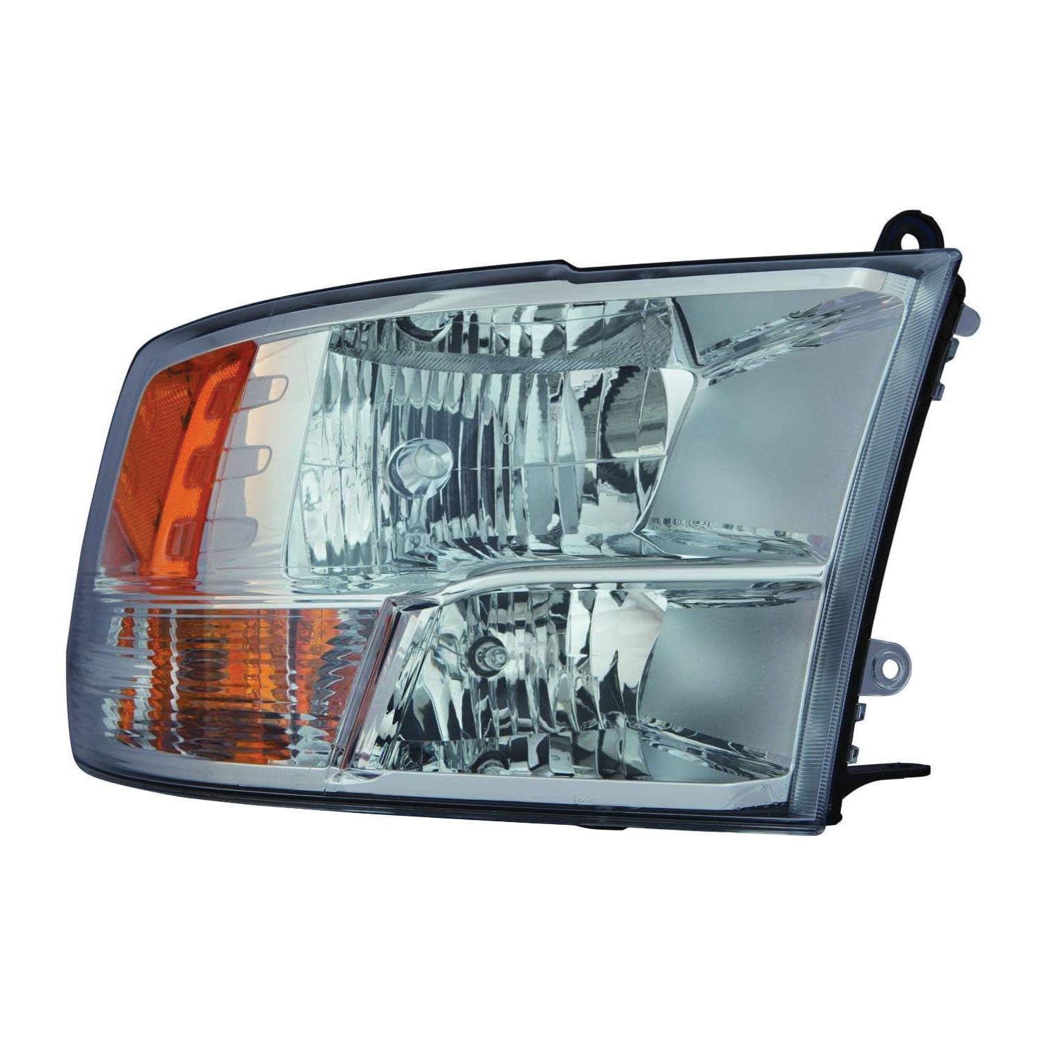 ACK Lamp DEPO DOT Certified For RM Ram 1500 Pickup/CLASIC 13-22 / R-2500/3500 2013 14 15 16 17 2018 Headlight Halogen STD CHROME W/O DUAL REAR WHEELS Passenger Side CAPA | 68096438AJ | CH2503282C