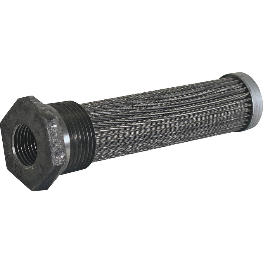 Buyers Products Thru-Wall Sump Strainer 2 Inch NPT Male Thread To 1-1/4 Inch NPT Port Thread With Zinc-Plated Bushing, Truck & Trailer Hydraulic Accessories