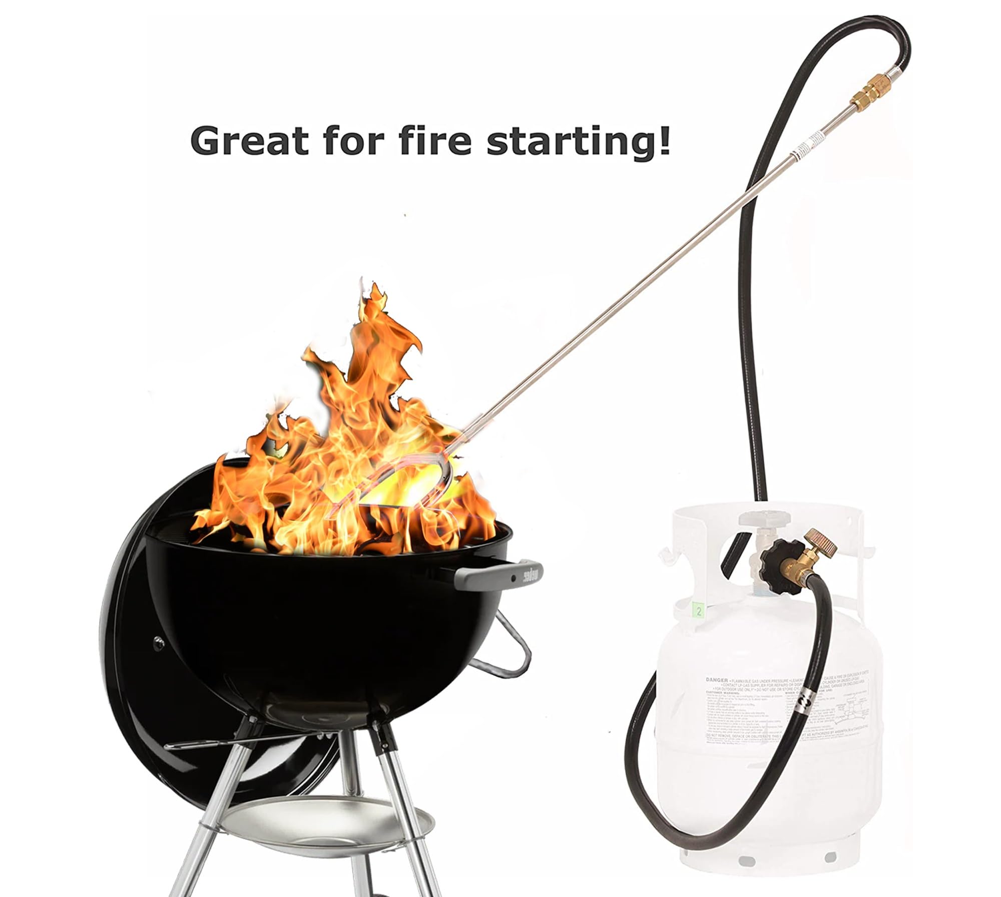 Propane Fire Starter Torch Flame King YSNFS-02 for Firepits, Charcoal Grills, and Wood Oven