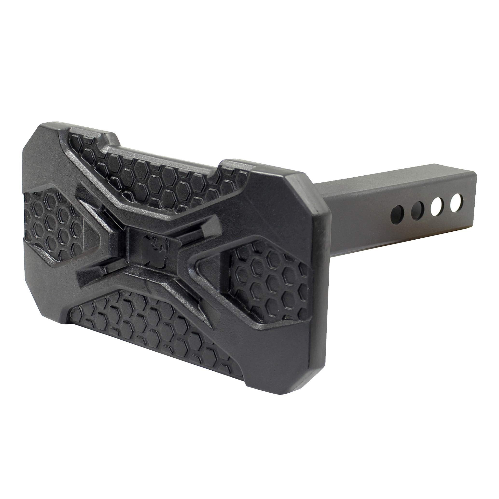 HS-20 Go Rhino Recoil Hitch Step | 12" Mild Steel, Textured Black | HS2012T | Fits 2" Receivers