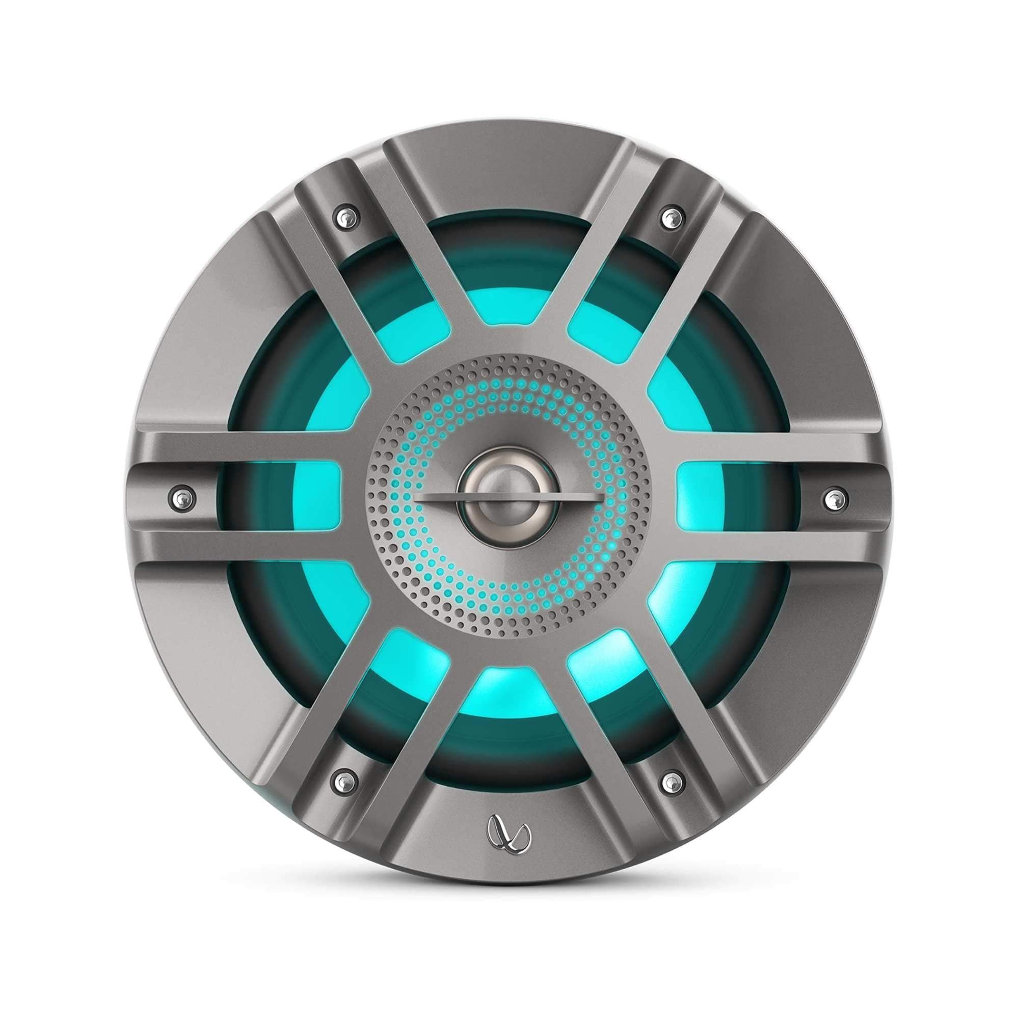 Kappa Marine Infinity KAPPA6125M Titanium 6.5" Premium 2-Way RGB LED Coaxial Speakers