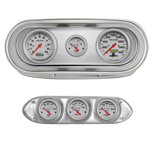 AutoMeter Dash Kit Direct Fit, Nova 62-65, Tach/Mph/Fuel/Oilp/Wtmp/Volt, Ultra-Lite (2127-13)