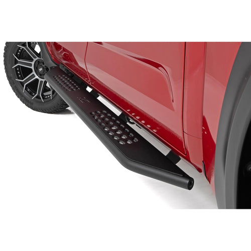 Rough Country Running Boards OV2 for Toyota Tundra (2022-2025) Crew Cab - Contoured Side Step Bars, Easy Bolt-On Install