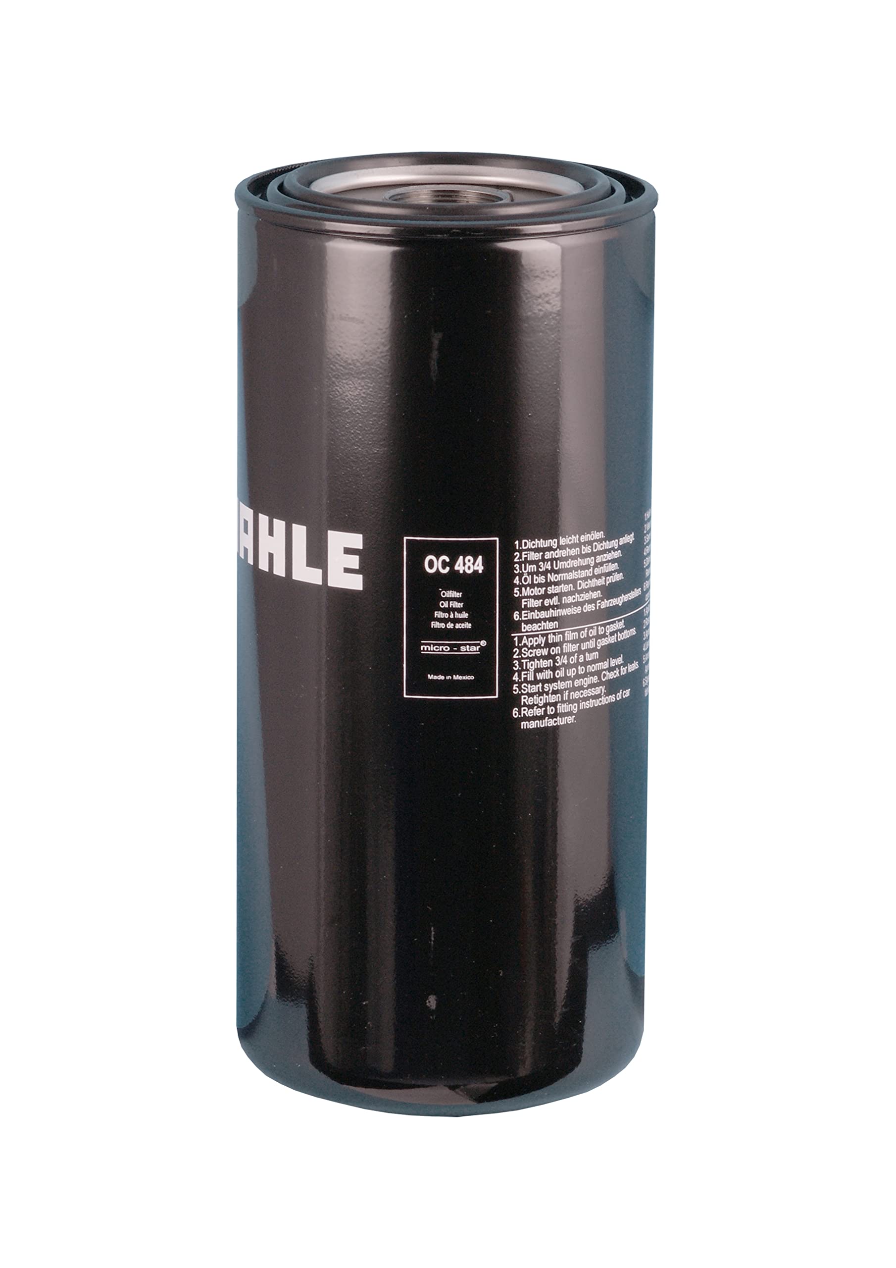 Oil Filter MAHLE Compatible with FODEN Alpha A3-4T-C12 A3-6M-C12 A3-6R.M-C12 51055040067