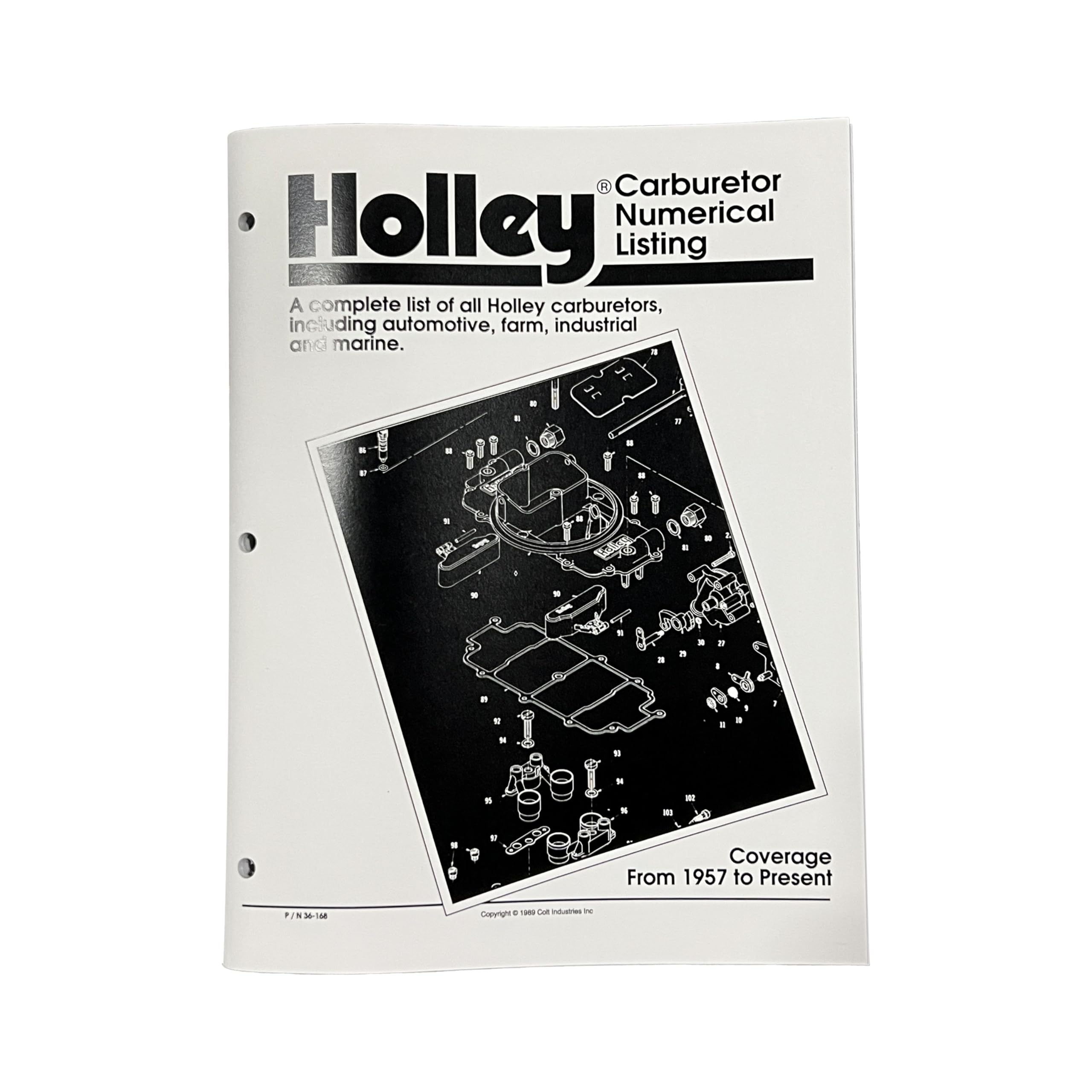 36-168 Holley Carburetors Number Listing Handbook