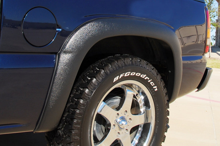 Lund Elite Series SX103SB Black Sport Style Standard Rear Fender Flare - 2 Piece