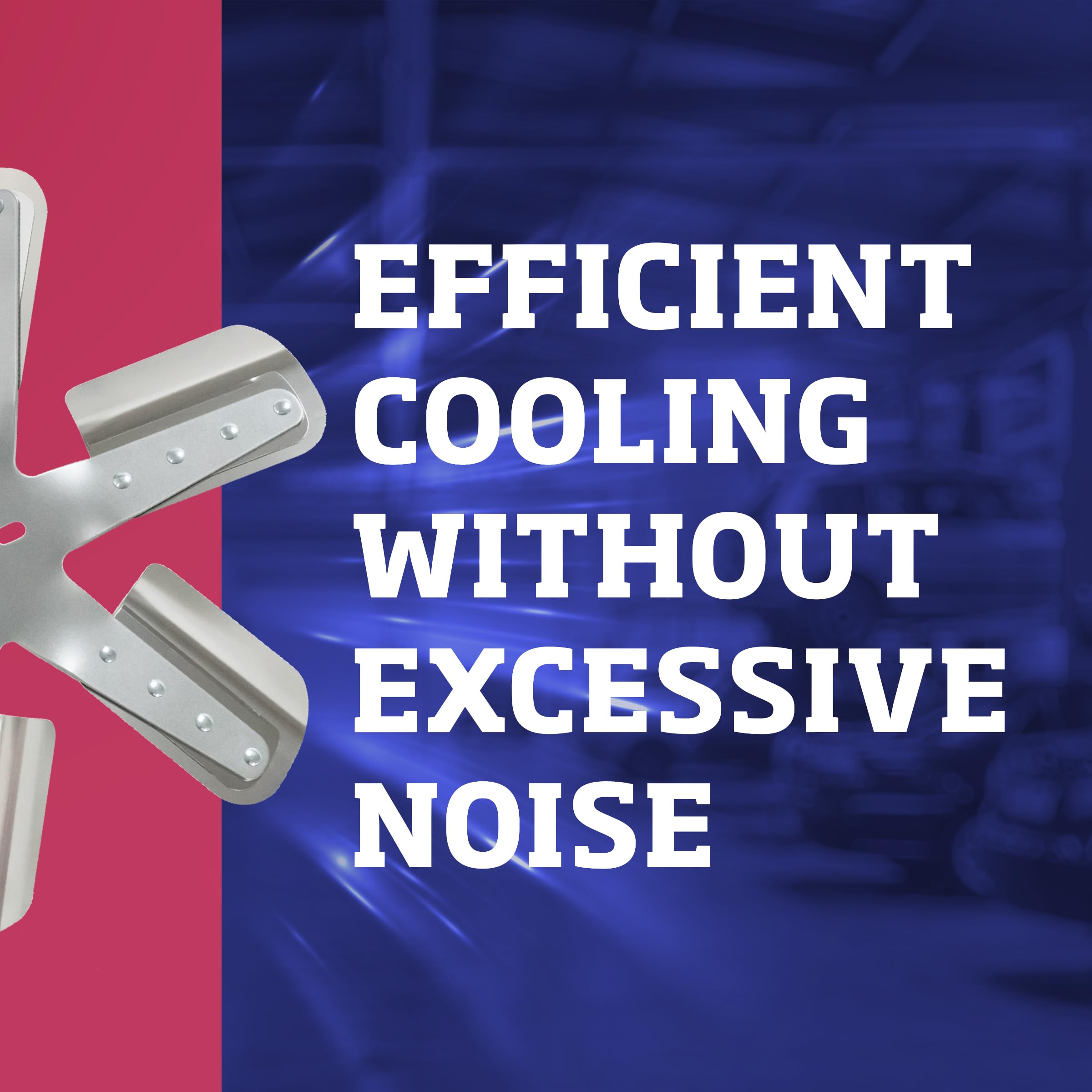 Flex-A-Lite 6-Blade Belt-Driven Silver Flex Fan Electric Fan, Puller Fan (2018), Car Accessories, 18 Inches