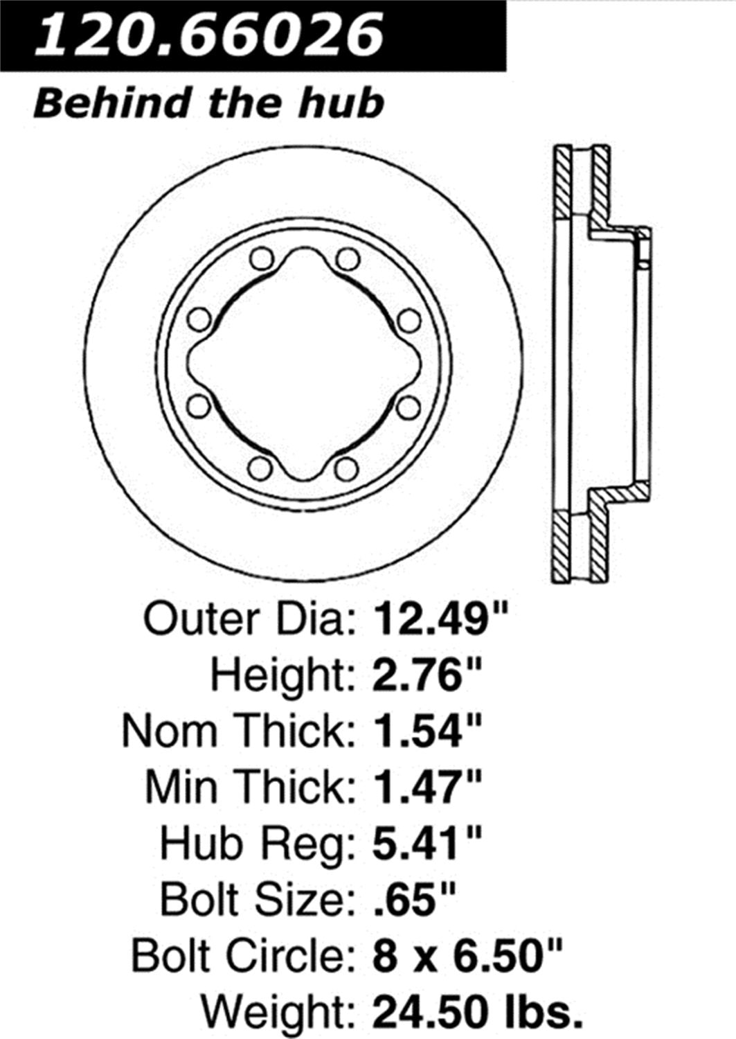 Sport Drilled/Slotted Brake Rotor StopTech 127.66026L (Front Left), 1 Pack