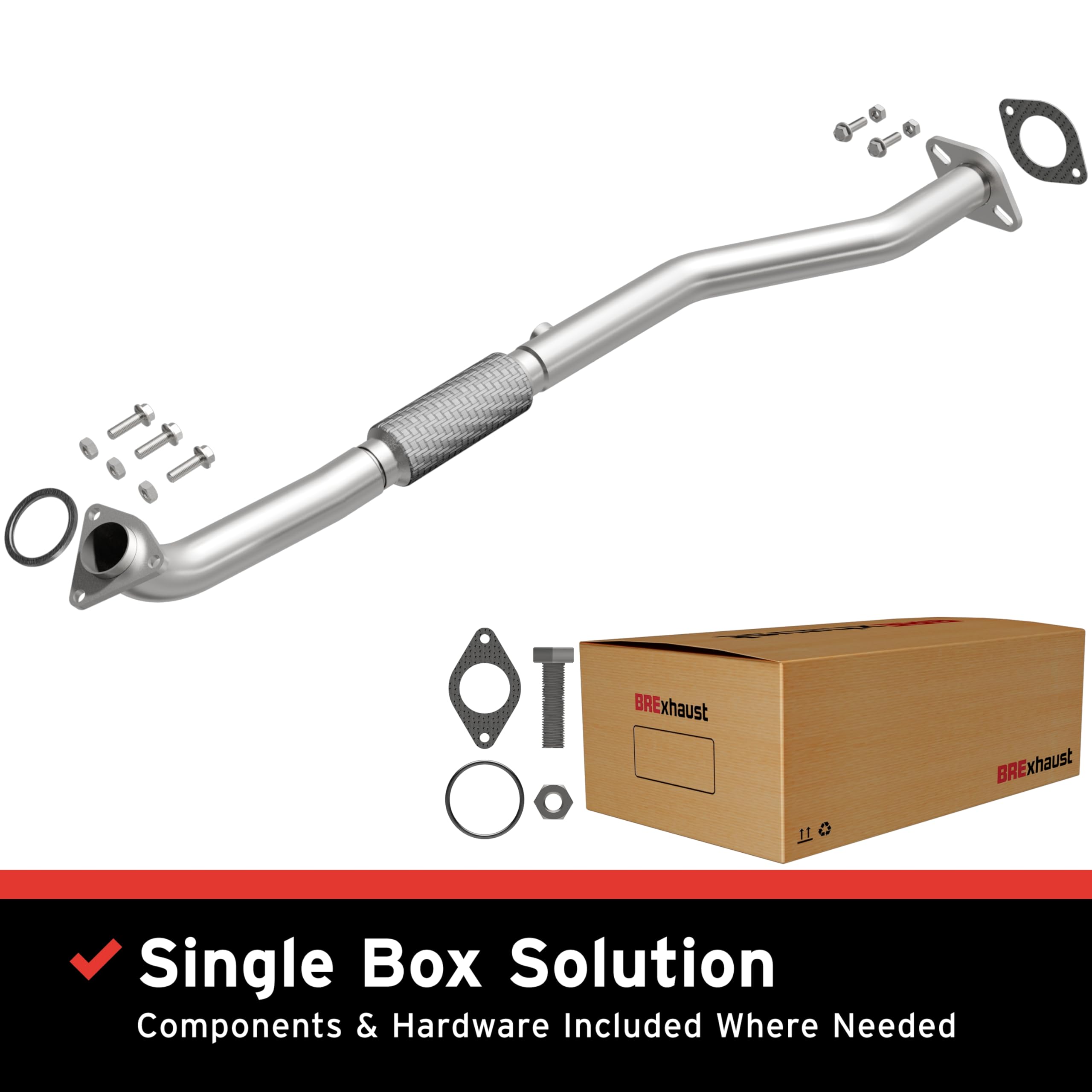 Replacement BRExhaust Front Pipe Kit 107-0132: Direct-Fit, Compatible with 98-00 Altima 2.4L