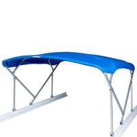 Bimini Top Kit Manual Taylor Made for Boats – 8'W x 8'L (Pacific Blue) – Bimini Top Replacement Kit Includes Frame, Canvas, Storage Boot – Four-Bow Bright Dip Anodized Aluminum Frame – 2020329505