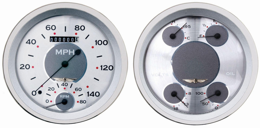 CT47AW62 Classic Instruments 1947-1953 Chevy Truck All American - Speedometer with Built in Tach & Quad Gauge - GM
