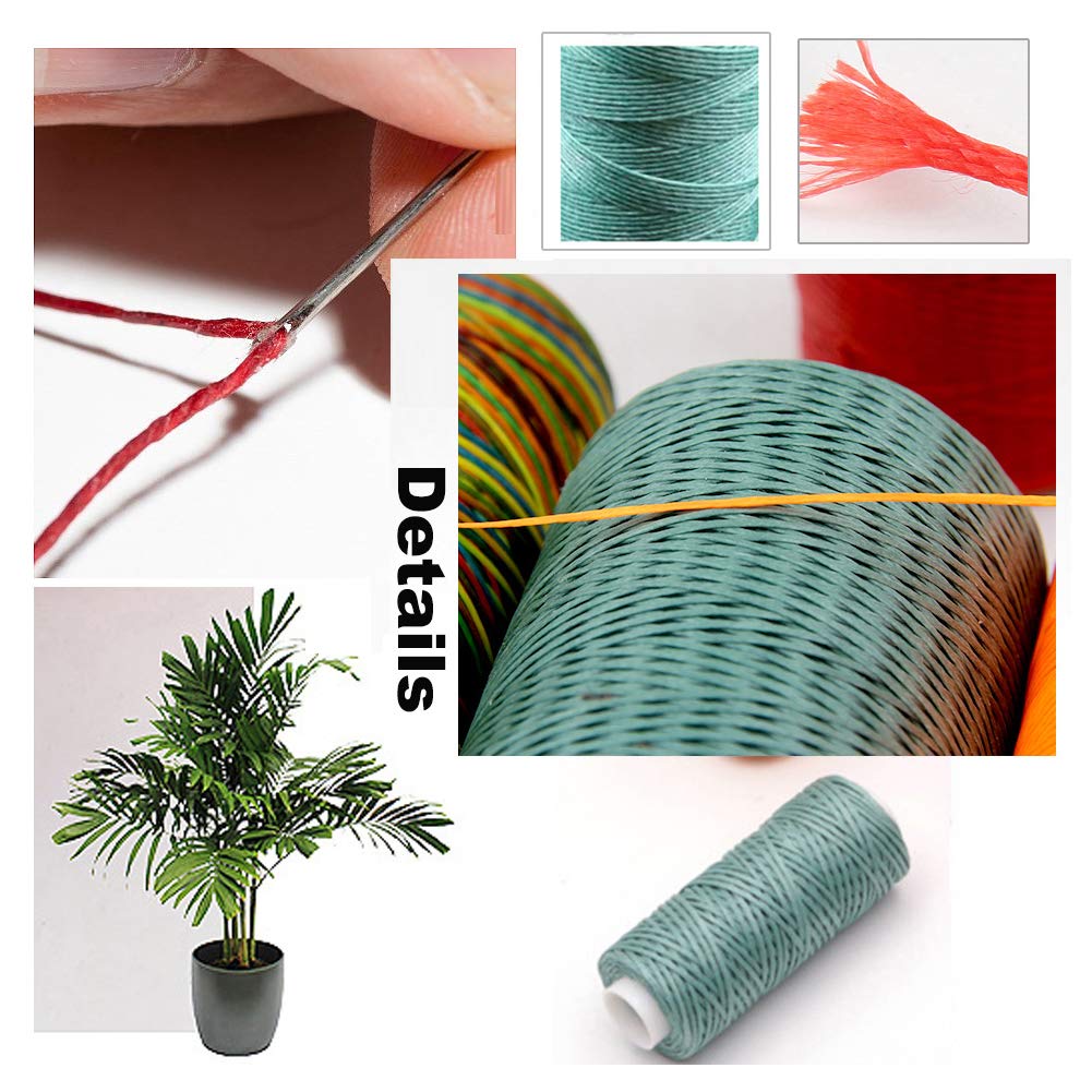 1 Roll JEWELEADER About 280 Yards Flat Waxed Polyester Cord 1mm Leather Sewing Thread Rattail Beading String for Jewelry Making Kumihimo Shamballa Friendship Bracelet Weaving - Dark Cyan