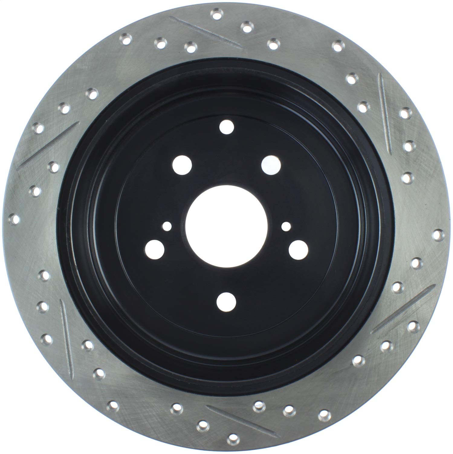 Sport Drilled/Slotted Brake Rotor StopTech 127.44166R (Rear Right), 1 Pack