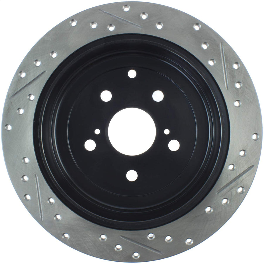 Sport Drilled/Slotted Brake Rotor StopTech 127.44166R (Rear Right), 1 Pack