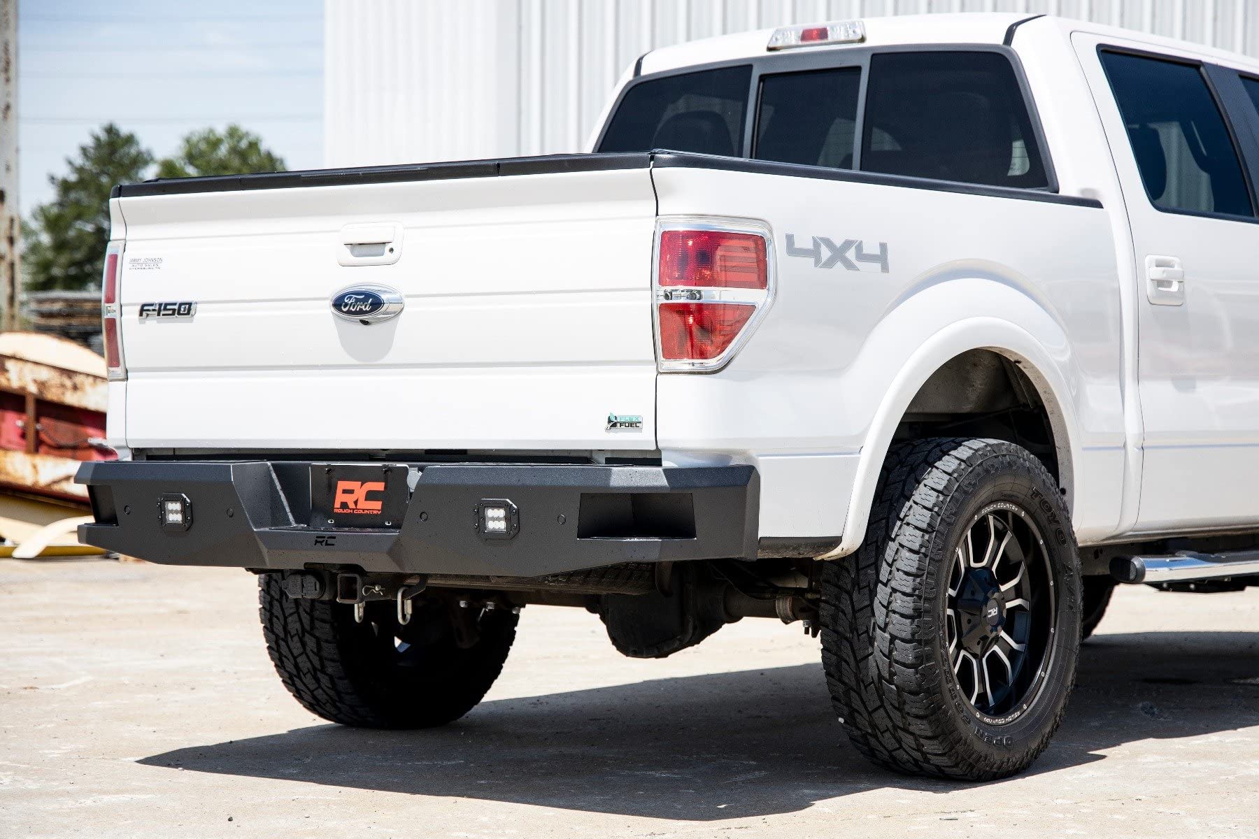 Rough Country Rear Heavy Duty Bumper w/LEDs for 2009-2014 Ford F-150-10768