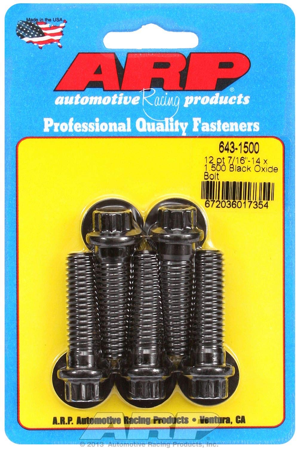 Black ARP (643-1500) Oxide Bolt