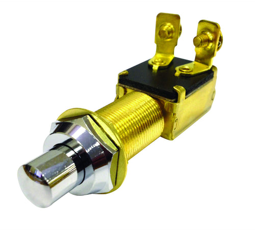 Sierra International Marine Starter/Horn Push Switch MP39310, chrome , white