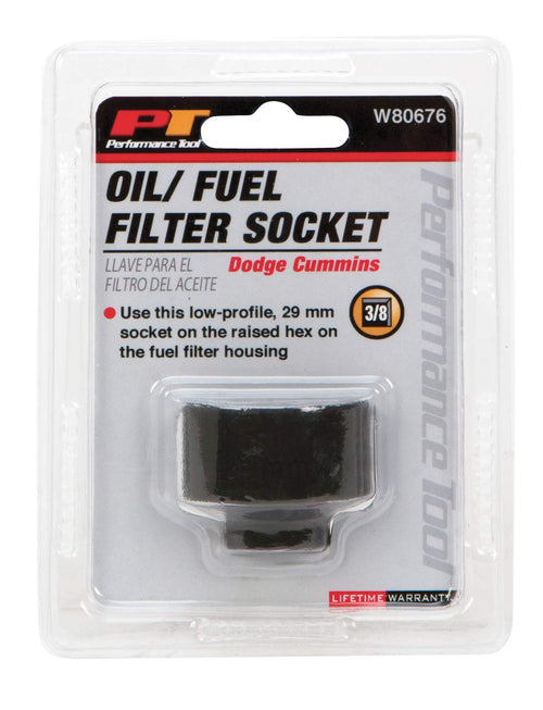 Cummins Performance Tool W80676 Fuel Filter Socket (for Dodge Cummins 5.9L Fuel Filter)