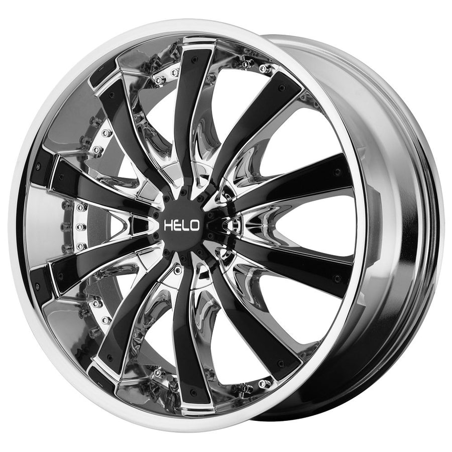 Helo Chrome HE875 Wheel with Gloss Black Accent Finish (28x10"/5x5.5")