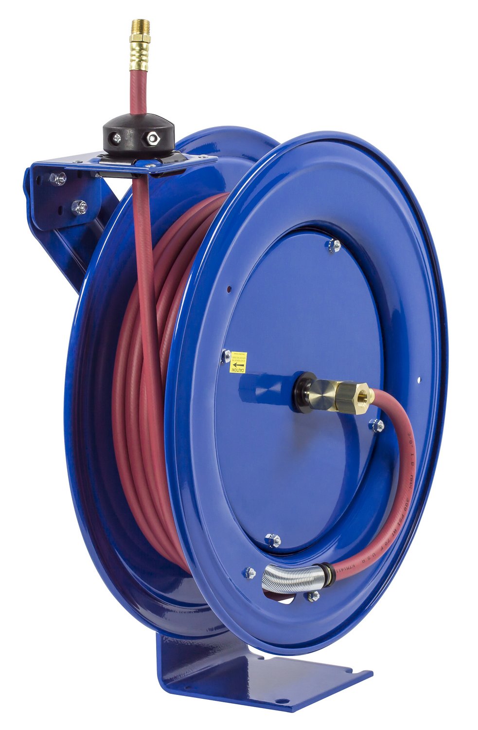 Coxreels Heavy-Duty SH-N-350 Self-Retracting Air/Water Hose Reels, 3/8" Hose ID, 50' Length