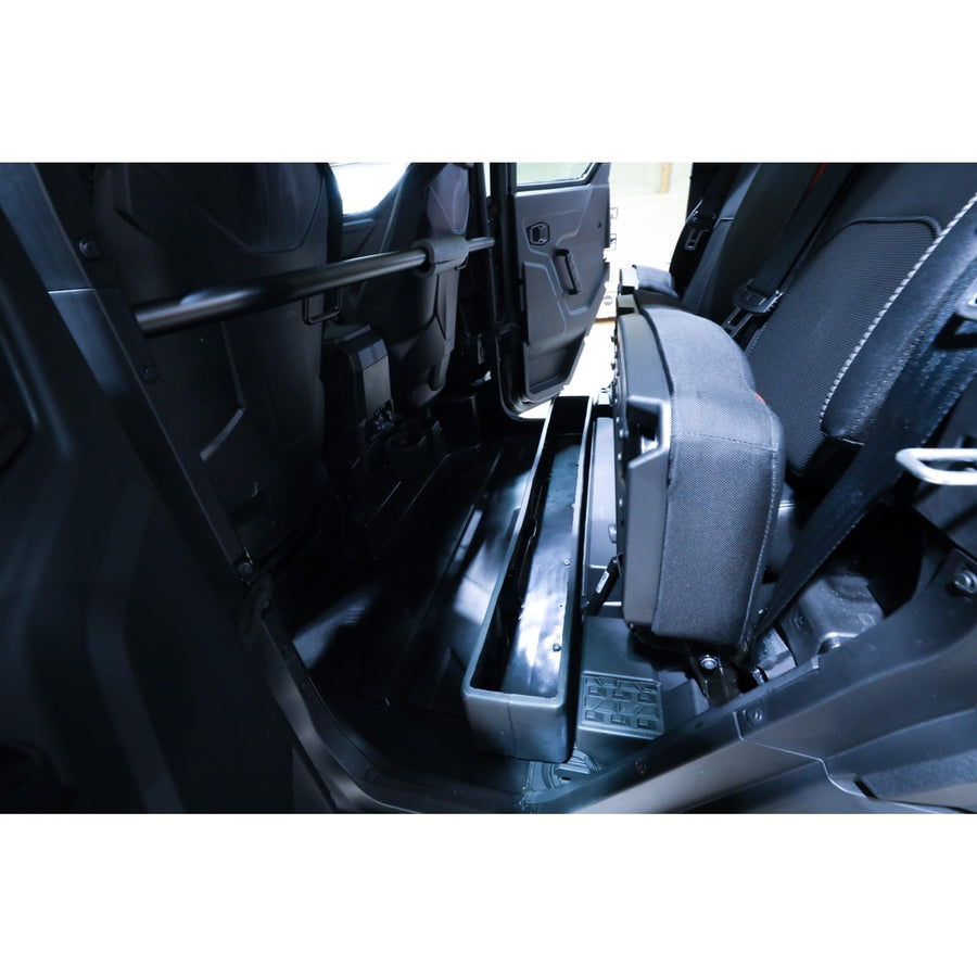 Under Seat Storage DuHa 70830 fits 2024-2025 Polaris Ranger Xpedition ADV Crew Cab 5-Passenger | Black Heavy-Duty Back Seat Organizer | Includes 2-Piece Dividers