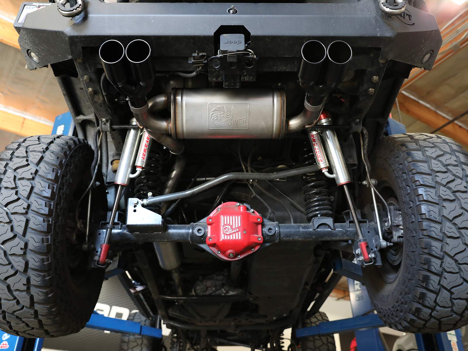 Vulcan Series aFe Power 49-38087-B 2-1/2 IN 304 Stainless Steel Cat-Back Exhaust System Black