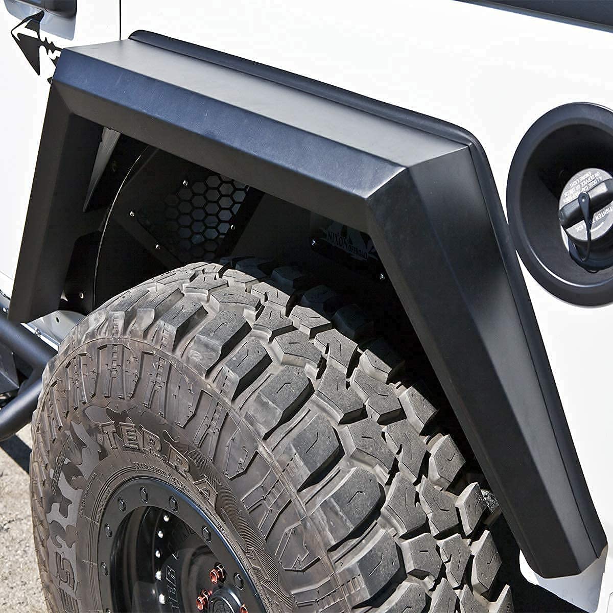 Rear Fender Flares NIXON OFFROAD Compatible With 2018 2019 2020 2021 2022 2023 2024 2025 2026 Jeep Wrangler JL