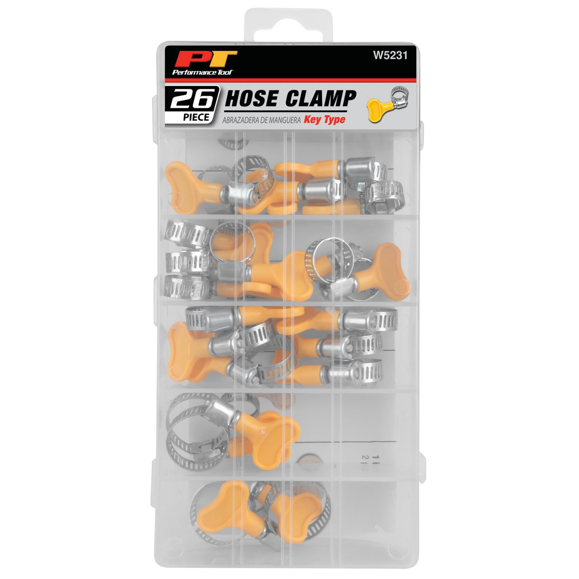 W5231 Performance Tool 26pc Key Type Hose Clamps Kit