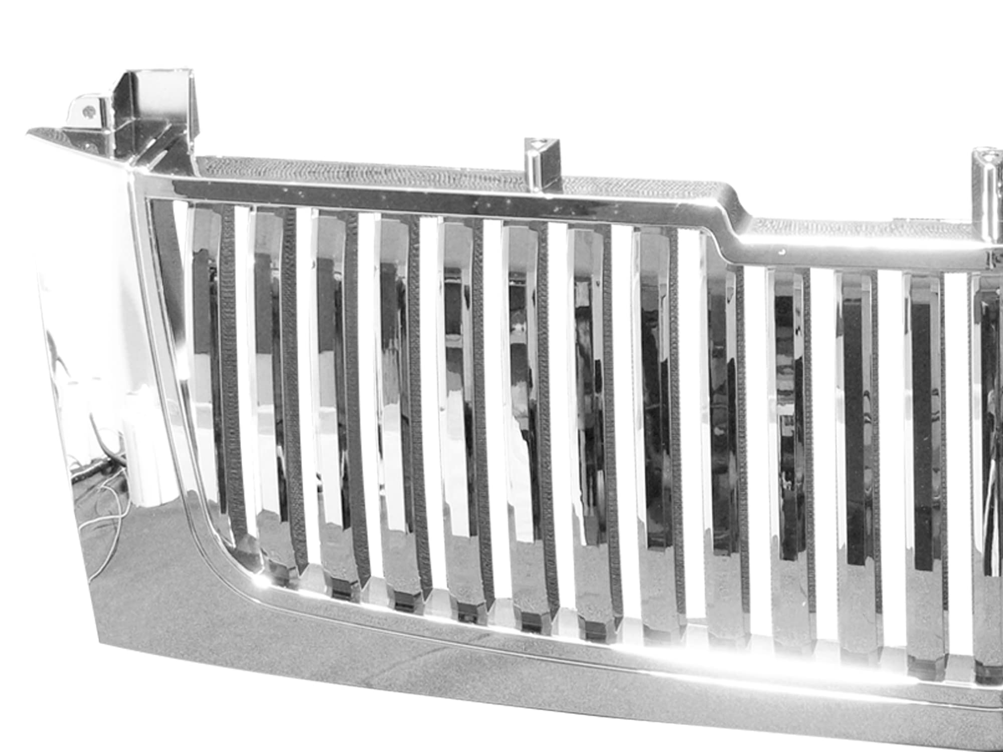 7146921 Armordillo USA Vertical Front Hood Grille - Chrome Fits 2002-2006 Cadillac Escalade