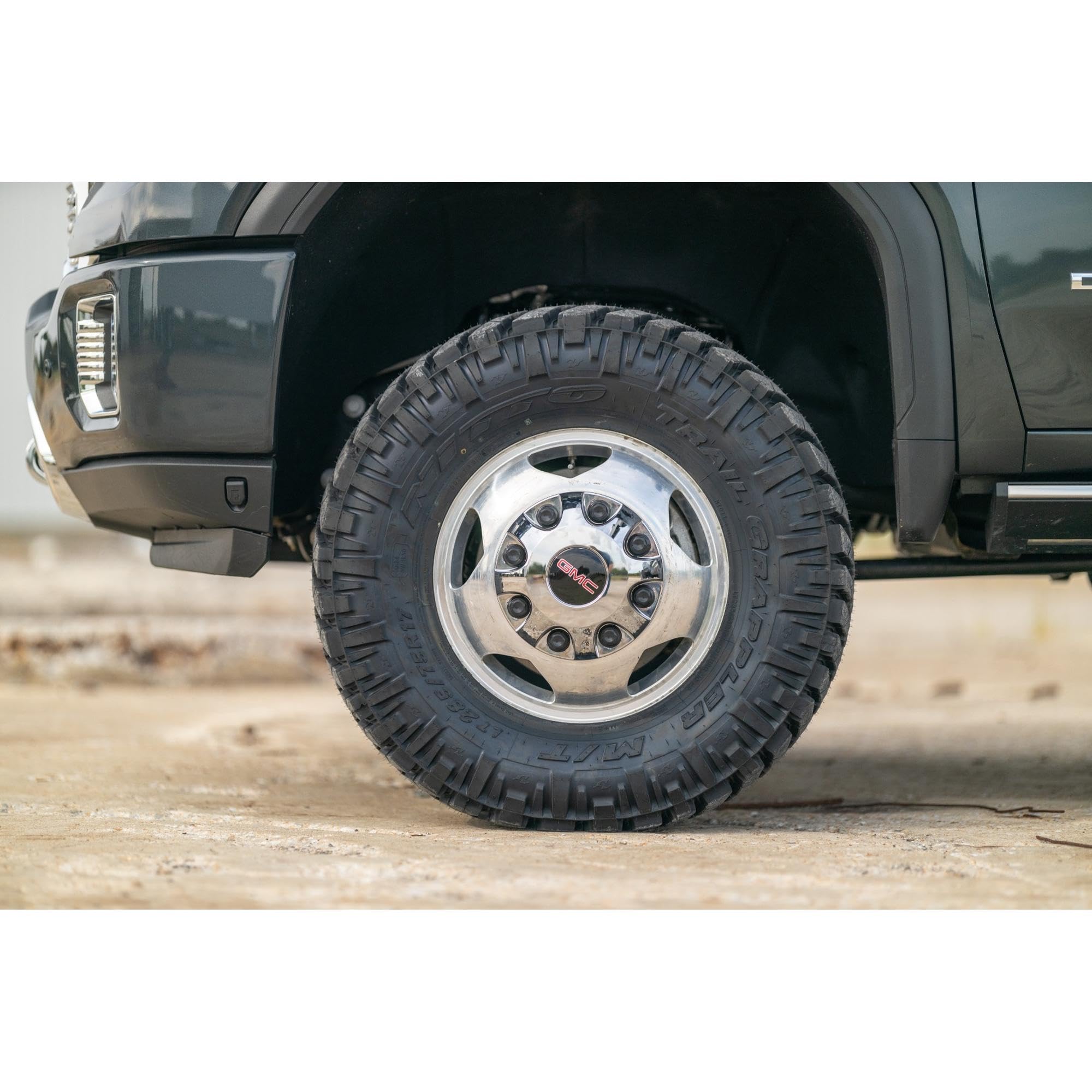 Rough Country 3" Lift Kit with V2 Shocks for Dually Chevy Silverado & GMC Sierra 3500HD (2020-2025) - Red Control Arms