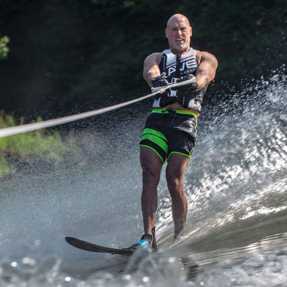 Pure Combo RAVE Sports Water Skis - Adult Black/Blue