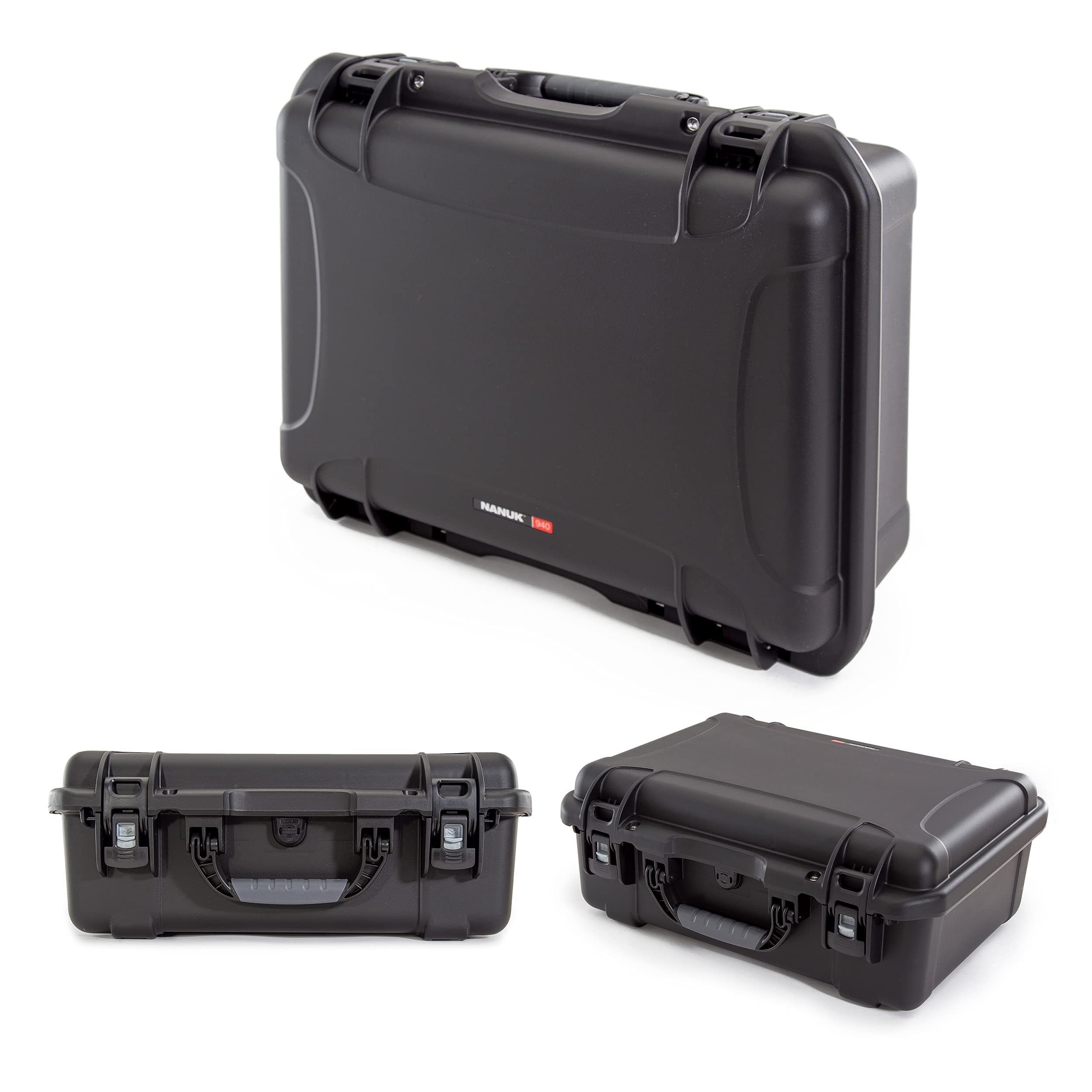 Nanuk 940 Large Series Lightweight NK-7 Resin Waterproof Protective Case with Padded Dividers, Black