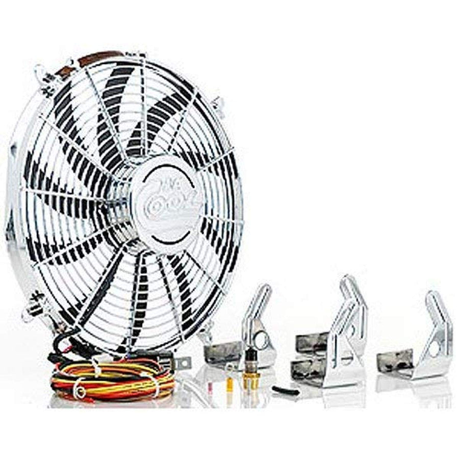 16" Be Cool Chrome Plated, Super Duty Fan Module, 1 Pack