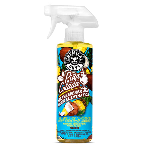 Chemical Guys Pina Colada AIR22916 Air Freshener and Odor Eliminator, (Great for Cars, Trucks, SUVs, RVs, Home, Office, Dorm Room & More) 16 fl oz