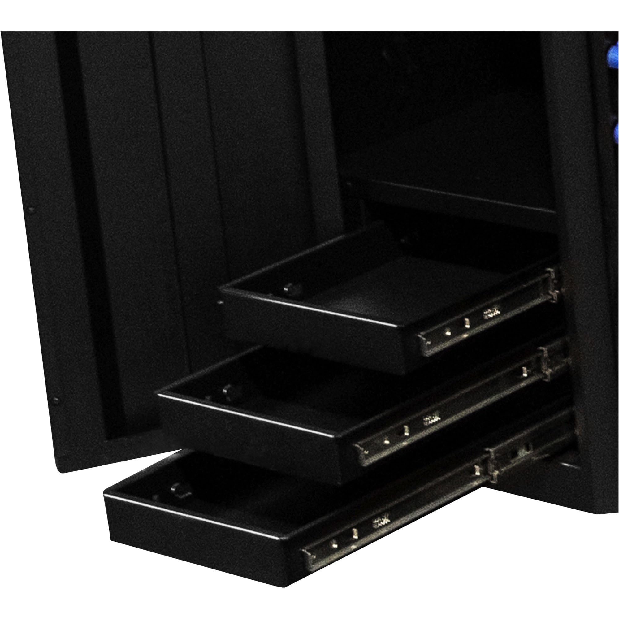 3-Drawer Montezuma Lockable Tool Organization and Storage Side Locker, 16" x 24"