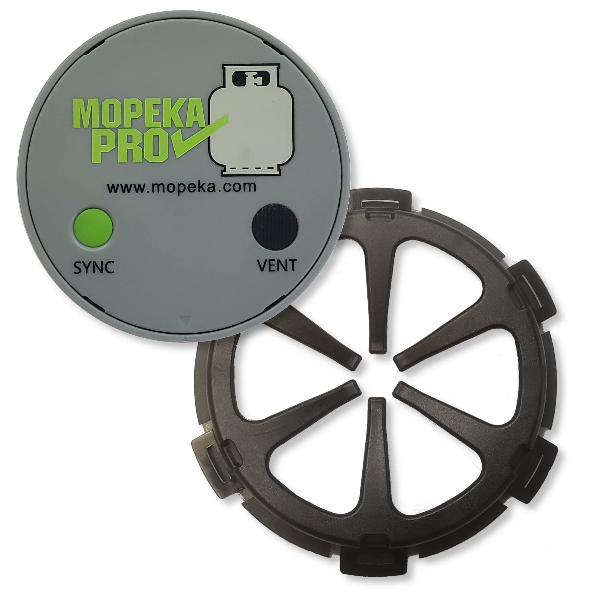 Mopeka Check Pro Sensor for Aluminum LP Tanks - Includes Adhesive Mounting Collar for Non-Magnetic Tanks