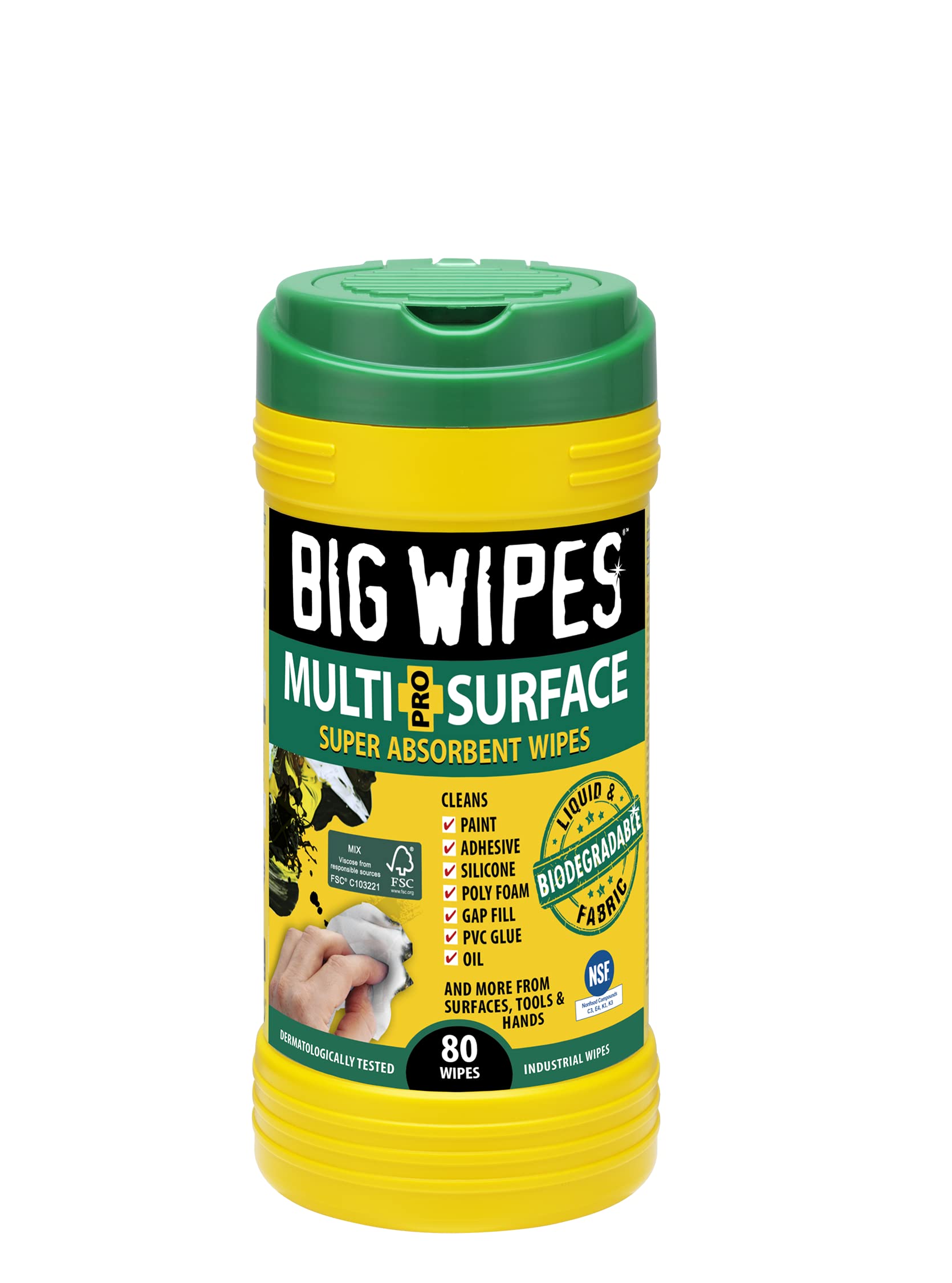 WIPES BIG Multi-Surface 80 Count (80 Count (Pack of 1), Multi-Surface)
