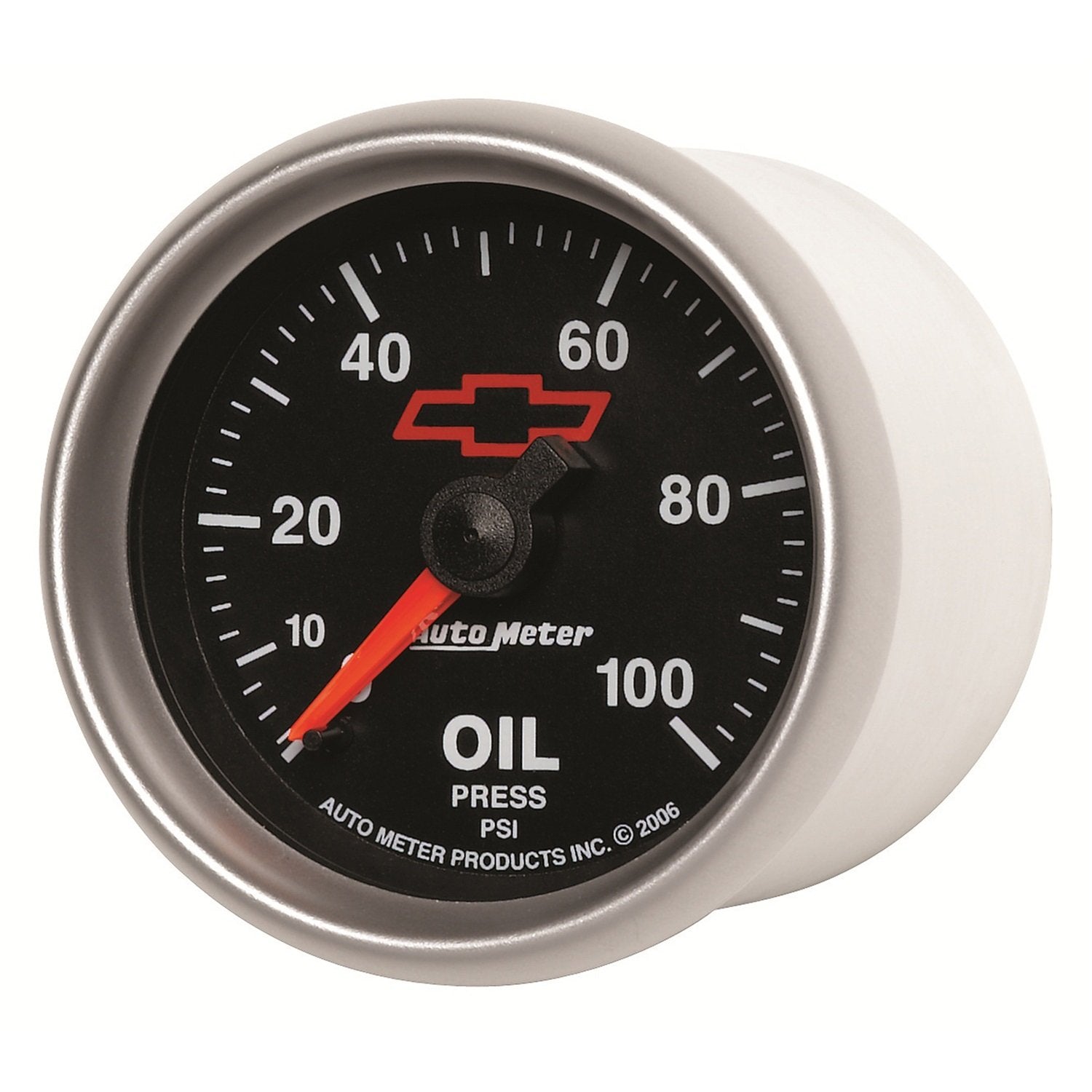 Auto Meter 2-1/16" 0-100 PSI Mechanical Oil Pressure Gauge GM Performance Parts Red