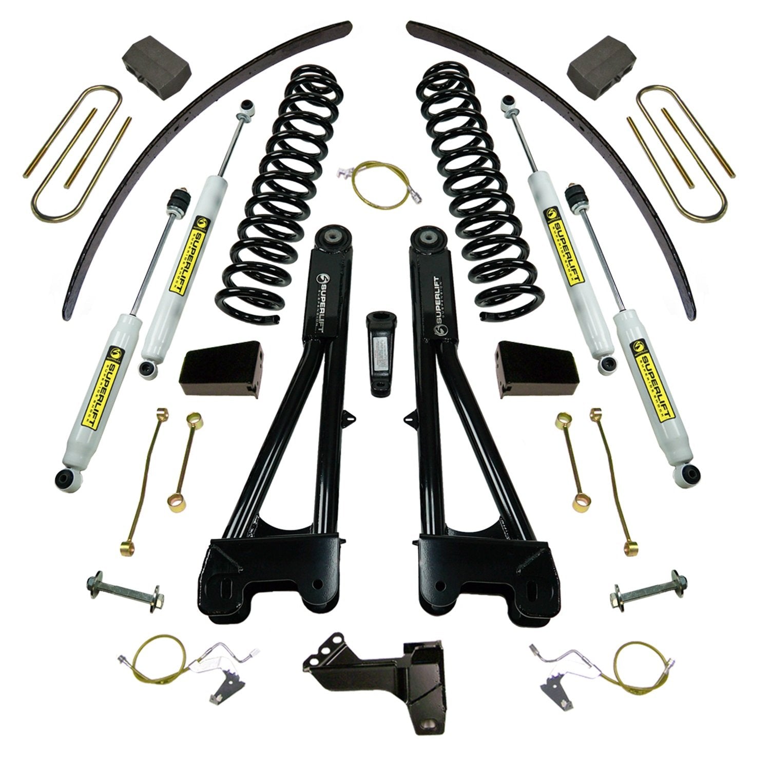 SUPERLIFT SUSPENSION RealTruck 8" Lift Kit for Ford F-250/F-350 | Complete Lift Kit with Front & Rear Shadow Series Shocks and Replacement Radius Arms | K985 | Fits 2008-2010 Ford F-250 / F-350