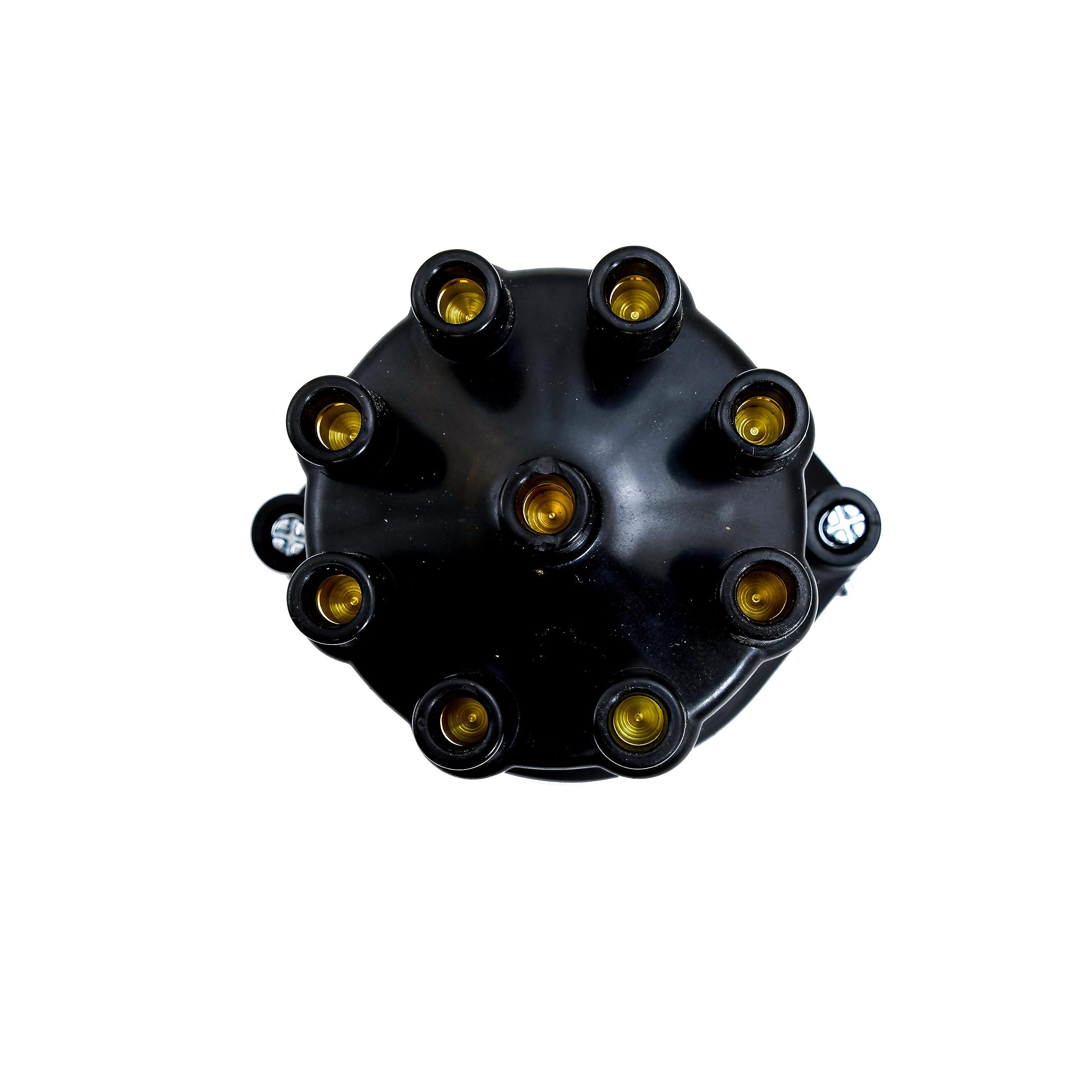 Pertronix D7100700 Flame-Thrower Black Cap Vacuum Advance Billet Electronic Distributor with Ignitor III Technology for Chevrolet Small Block/Big Block