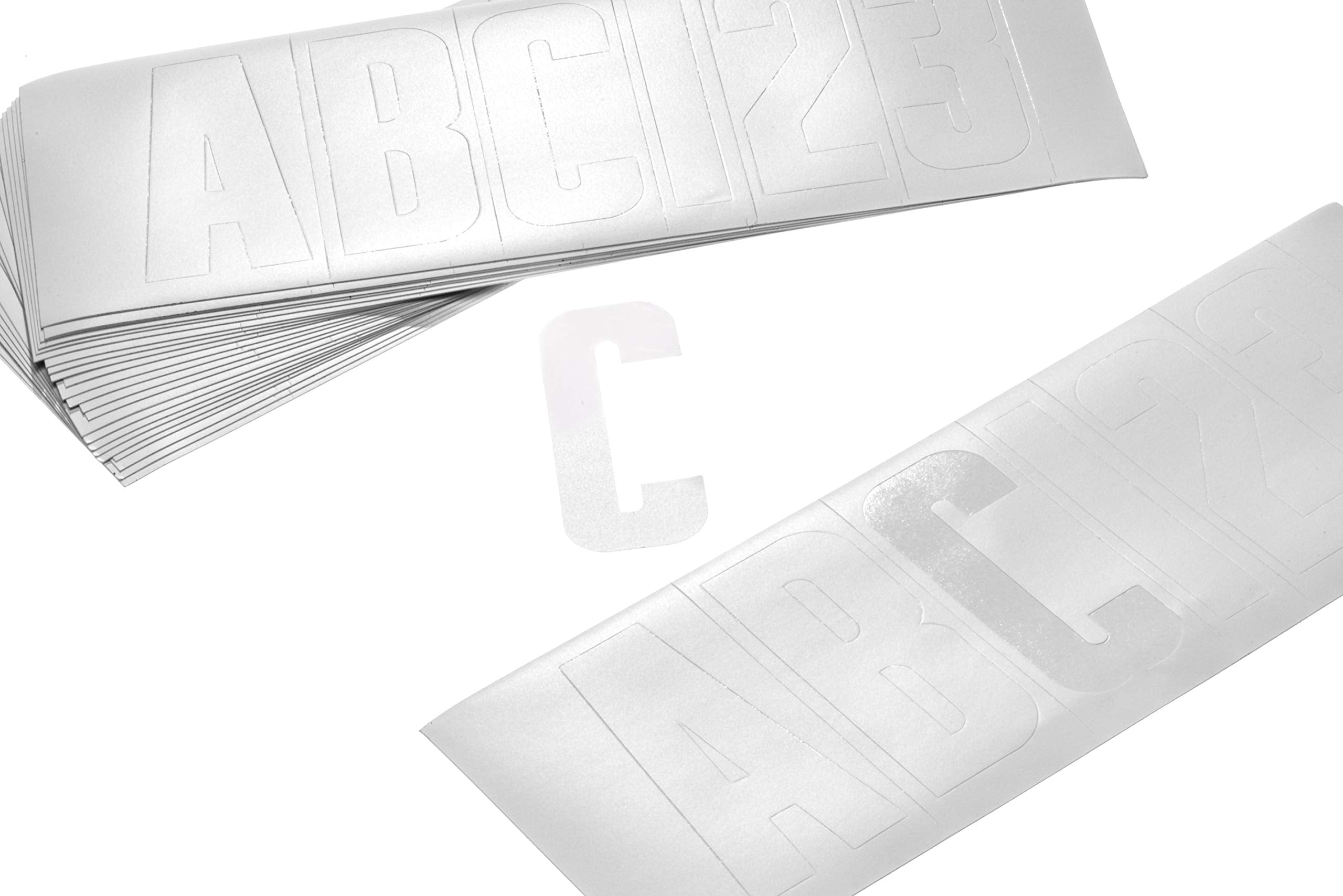 148-Piece Attwood Waterproof Vinyl Boating Letter and Number Kit, White Finish