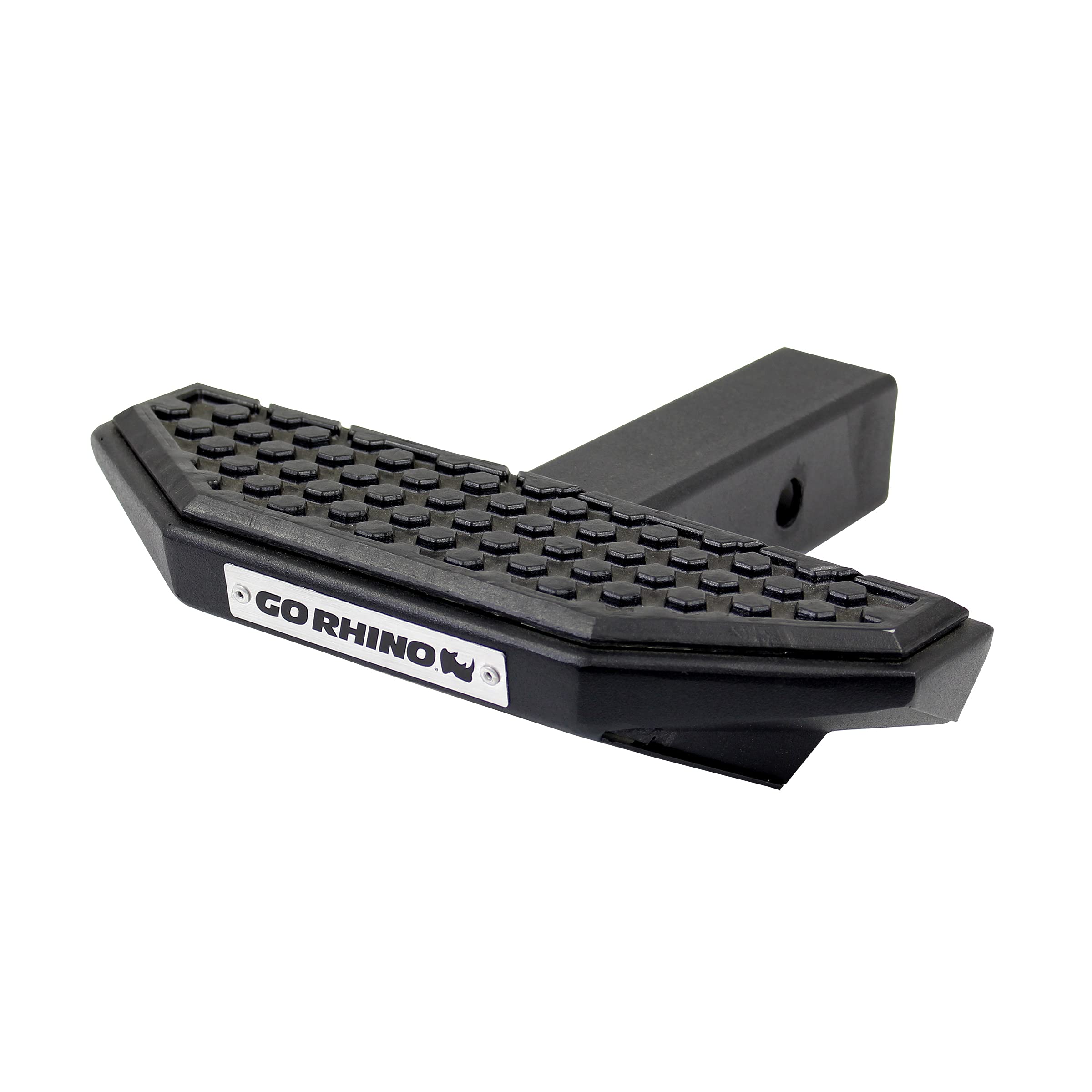 Go Rhino HS-30 Hitch Step Rhino | 12" Mild Steel, Textured Black | HS3012T | Fits 2" Receivers