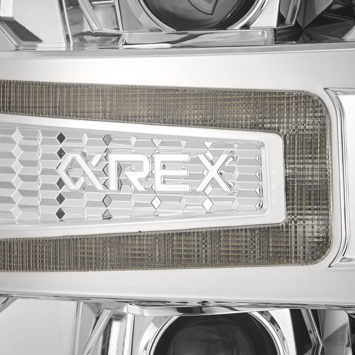 AlphaRex USA 16-18 Chevy 1500HD LUXX LED Proj Headlights w/Seq Actv Lgt/Seq Sig Chrome (Req PN 810023)