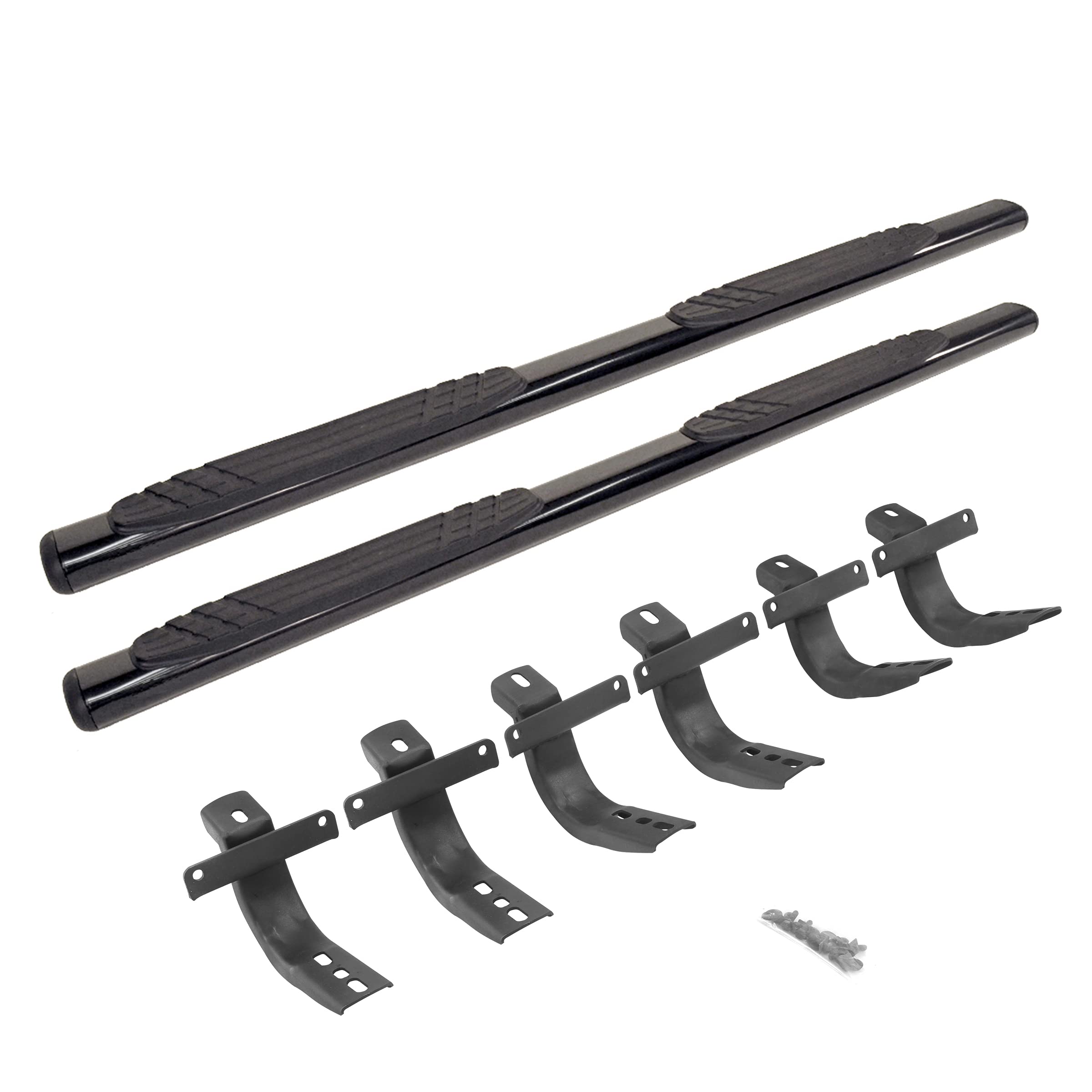 4" Go Rhino OE Xtreme Sidesteps & Brackets | Galvanized Steel, Textured Black | 684412971T | Fits 2021-2025 Ford Bronco 4-Door (Excludes Bronco Sport)
