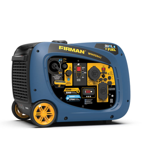 Dual Fuel Firman WH03041 Inverter Generator, Recoil-Start, 3300/3000-Watt - Quantity 1