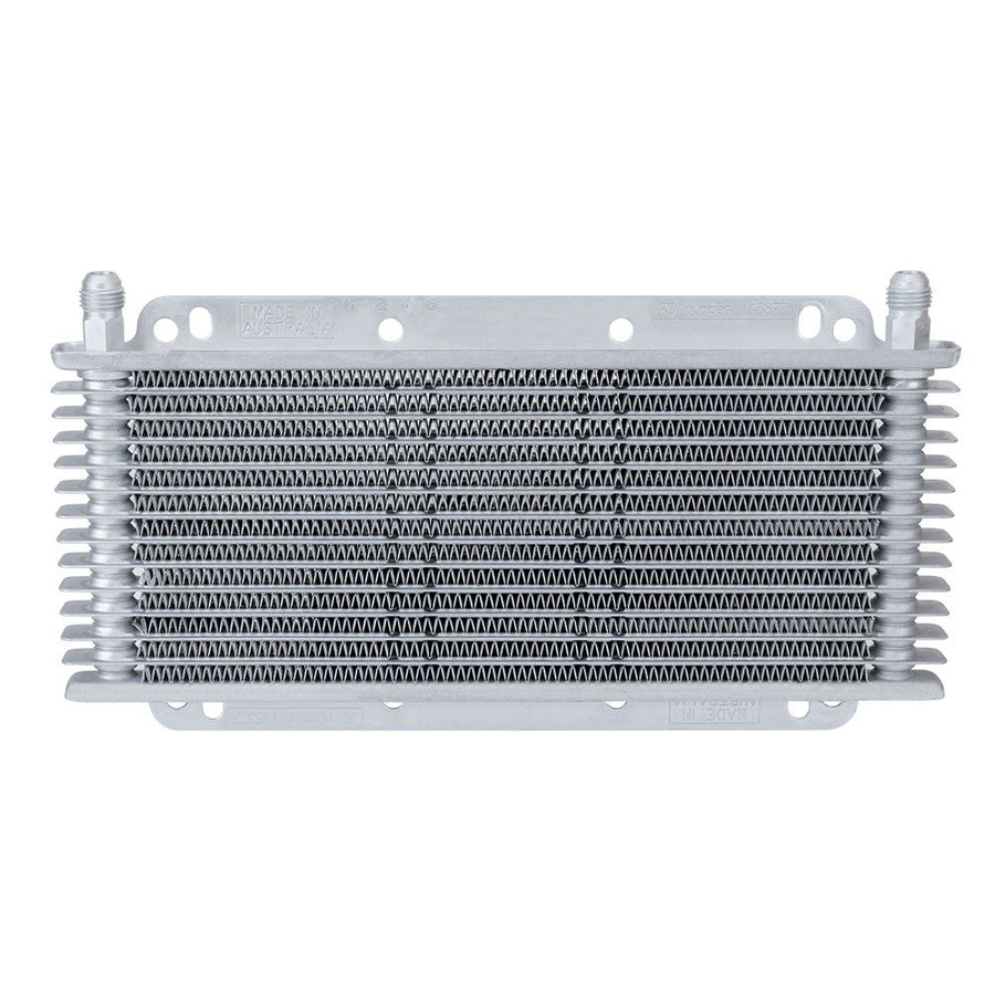 Stacked Plate 17-Row Transmission Cooler, 11 x 6 x 3/4" with -6 AN Fittings (400017)