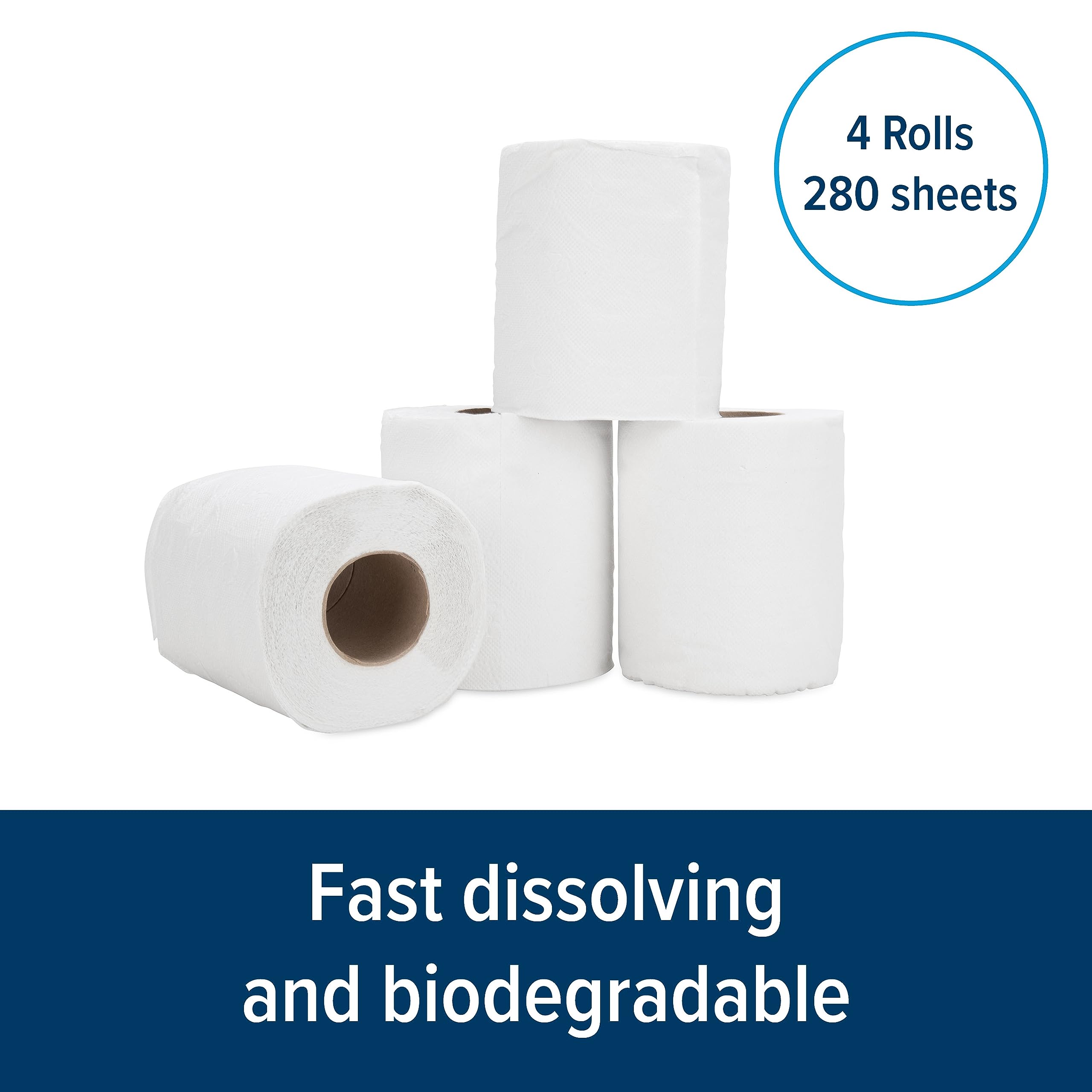 Toilet Tissue Camco 40276, 1 Pack of 4 Rolls, White
