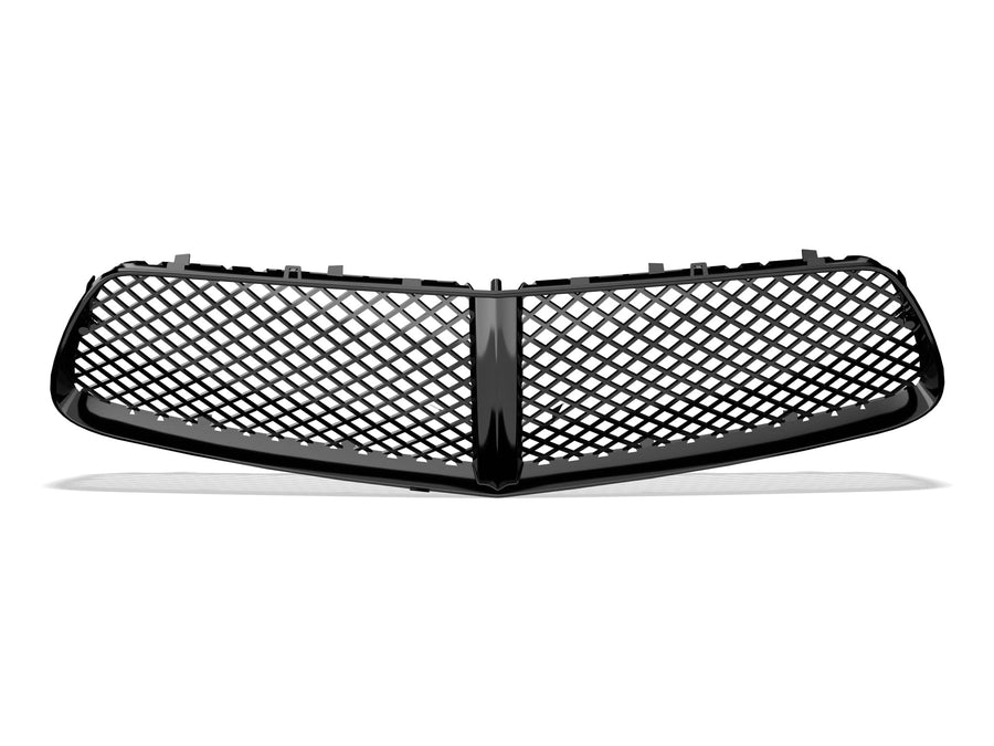 7147676 Armordillo USA Mesh Front Hood Grille - Gloss Black Fits 2011-2012 Dodge Charger
