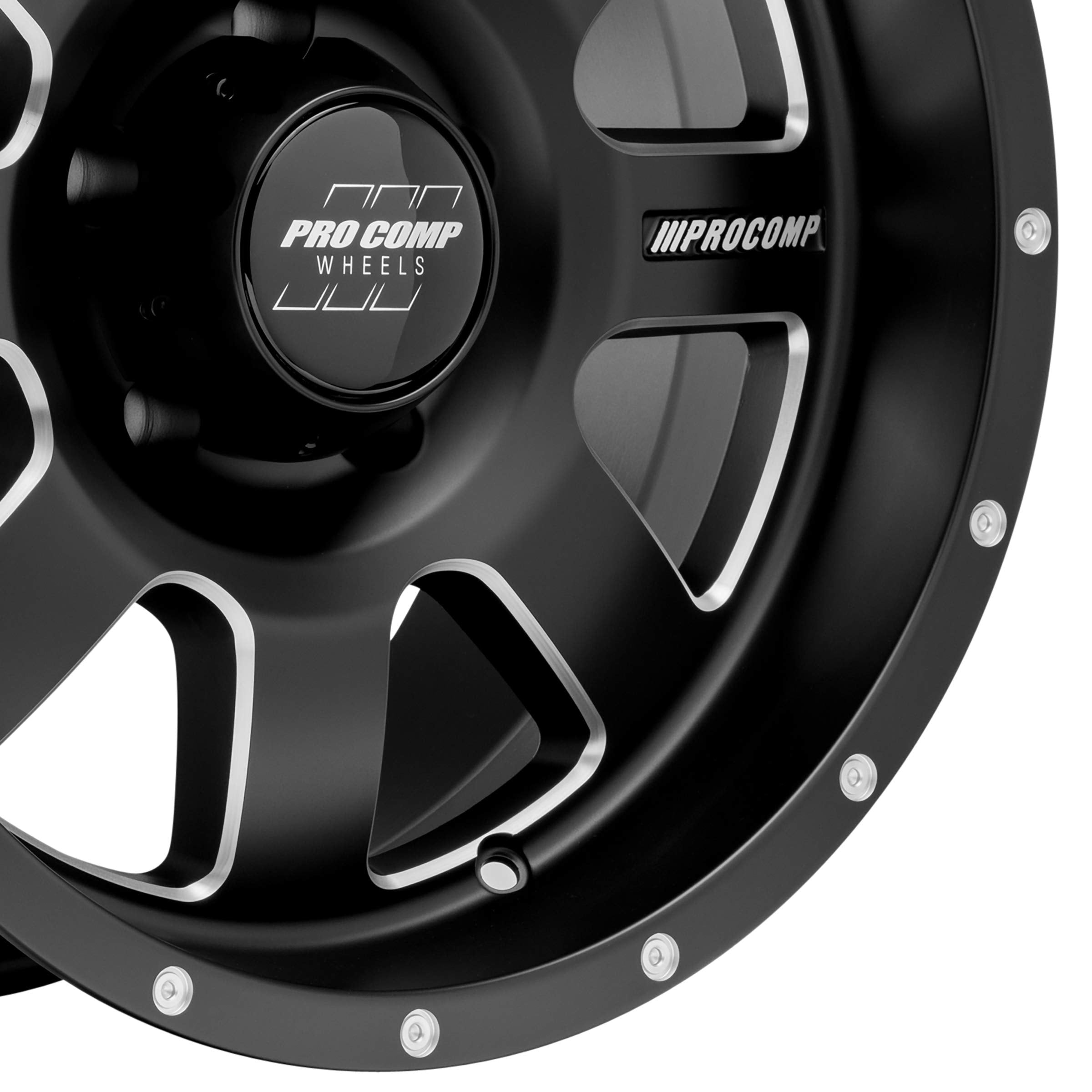 Series 73 PRO COMP WHEELS Satin Black Milled (17x9 / 5x5 / -6mm)